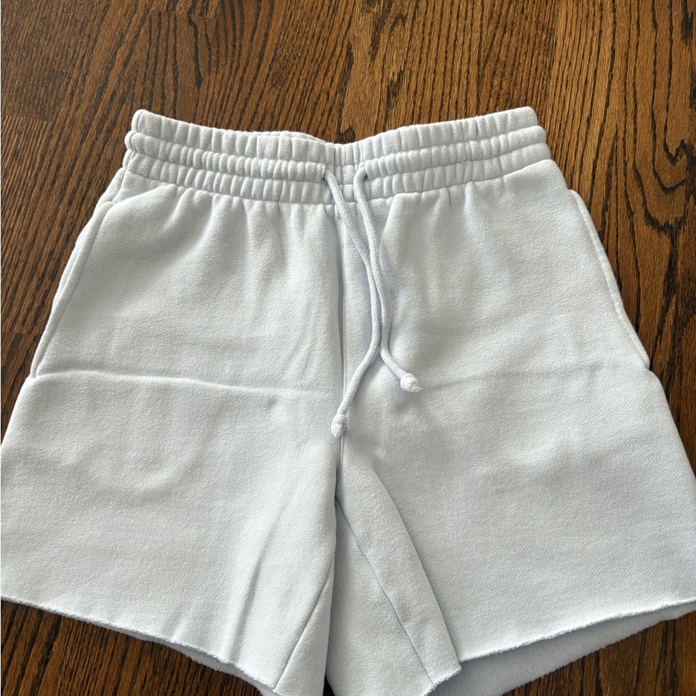 Light Blue TNA Aritzia Sweat Shorts